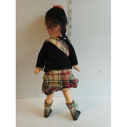 250 - Amanda Marcai 390 Doll with Tartan Outfit