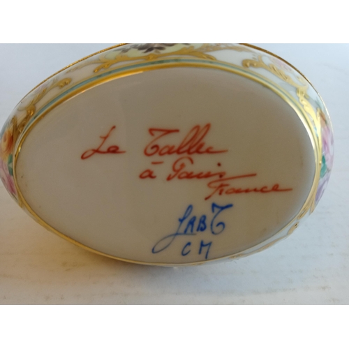 26 - Letallec trinket Egg, Hand Decorated