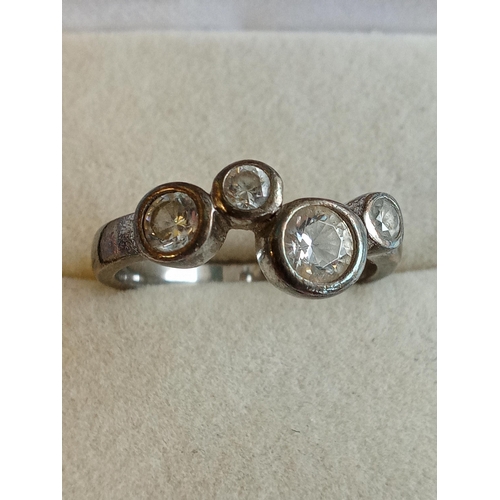 316 - 5 Assorted Silver Ladies Rings