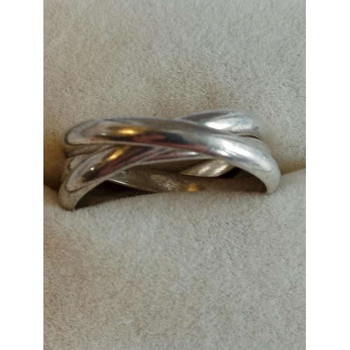 317 - 5 Assorted Silver Ladies Rings