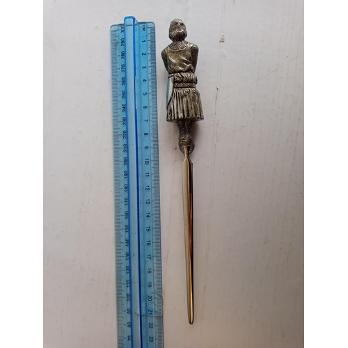 7 - Heavy Military Man Handle Letter Opener