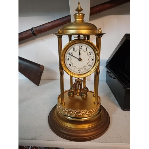 183 - 1930's German Anniversary Domed Clock. Collection Only