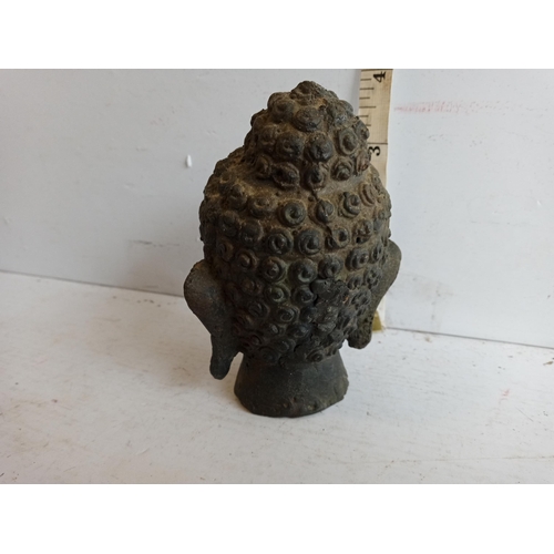 217 - Tibetan bronze Buddha Head