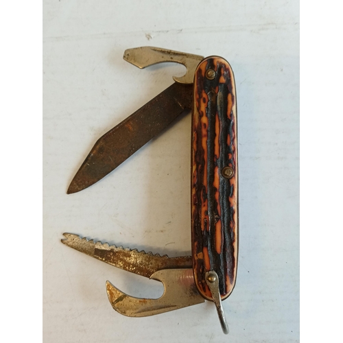 249 - Vintage Stag Horn Handle Penknife