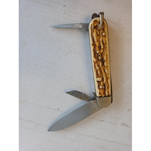 250 - Very Good Quality Vintage Stag Horn Handle Penknife