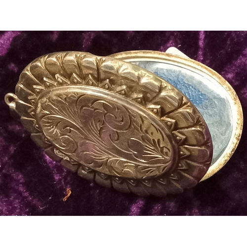 27 - Very Large Nicely Decorated Silver Locket