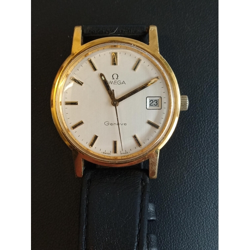 7 - Omega Geneve Gents Wrist Watch, Need Battery