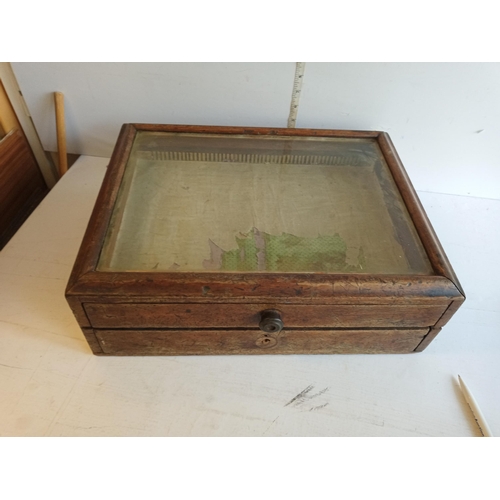 87 - Antique Display Box with Drawers