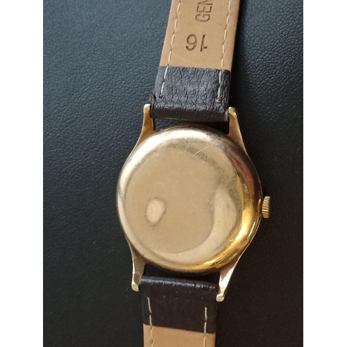 9 - 9ct Gold Rotary Gents Wrist Watch, GWO