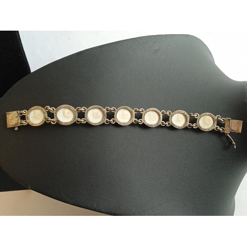 132 - Danish Silver Bracelet,28.18 grams