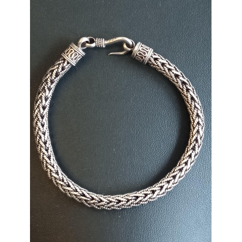 127 - Silver Rope Bracelet, 22 grams