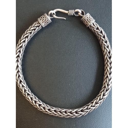 127 - Silver Rope Bracelet, 22 grams