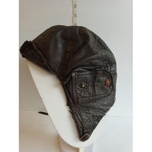 201 - WW1 German Pilots Flight Cap. Very Good Condition