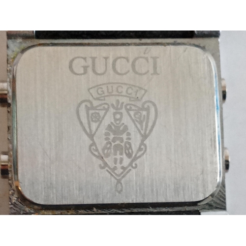 174 - 1970's LCD Digital Gucci Retro Wrist Watch. GWO