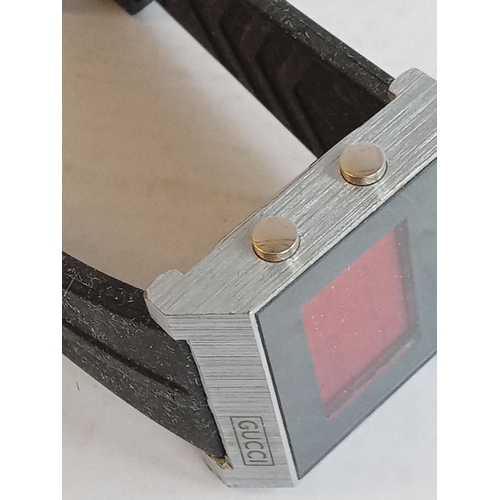 174 - 1970's LCD Digital Gucci Retro Wrist Watch. GWO