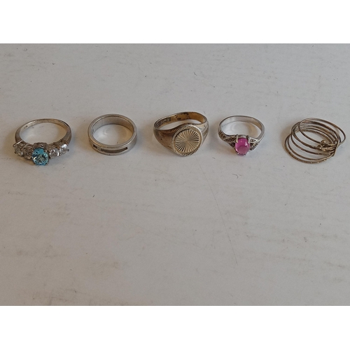 141 - 5 Assorted Silver Rings