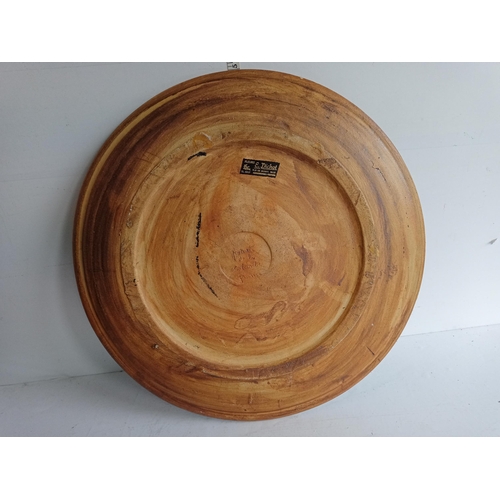 183 - Huge Studio Pottery Charger, Signed