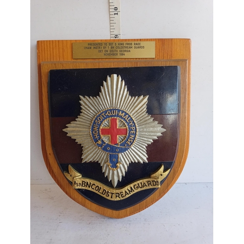 107 - Mounted Regimental Plaque