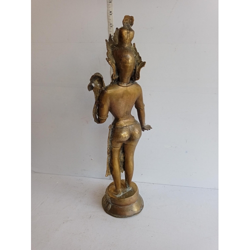 113 - Large Heavy Bronze Goddess