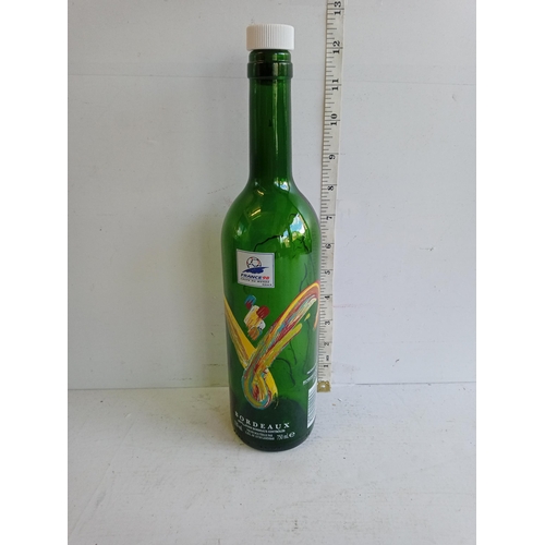 114 - Fifa 1998 Wine Bottle with Embossed Player