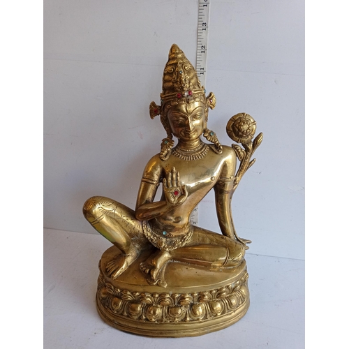 119 - Bronze Jewelled Tibetan Goddess