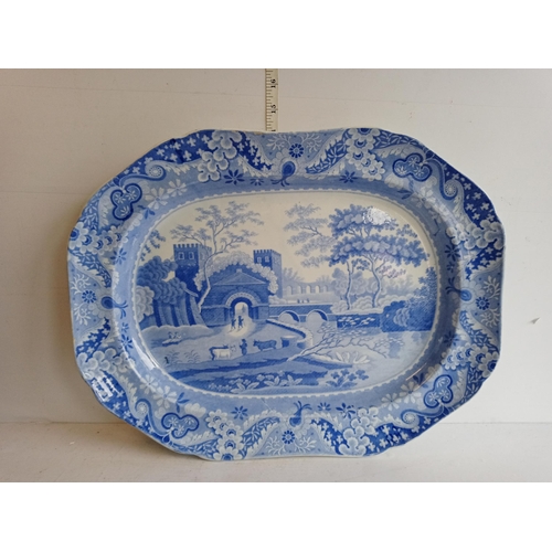 228 - Large Blue & White Spode Plate