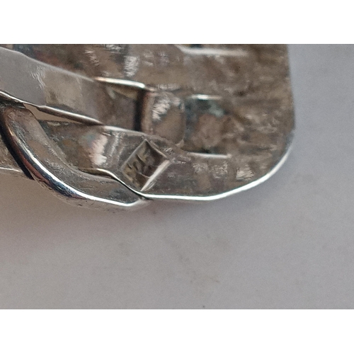 25 - Vintage Silver Weave Cuff Bangle 73.49 grams