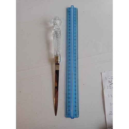 270 - Crystal Handled Letter Opener