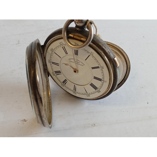 278 - Silver Pocket Watch & Key,