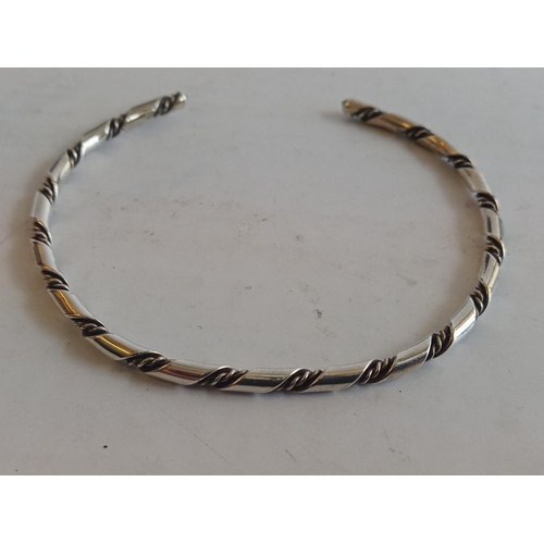 52 - Child's Silver Torque Bangle