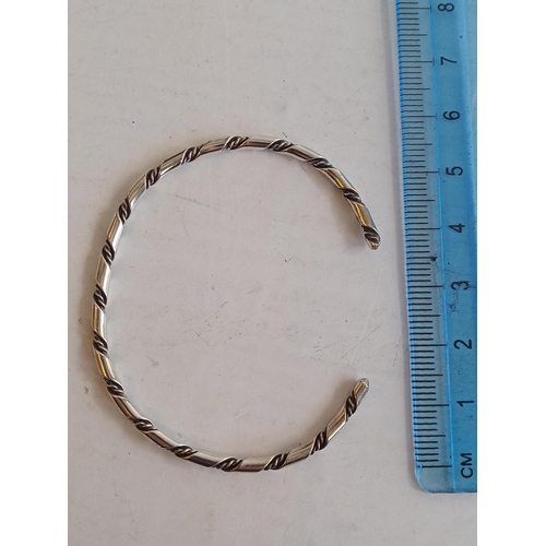 52 - Child's Silver Torque Bangle