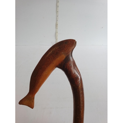 66 - Shepherds Crook with Trout Handle,1950's. Collection Only