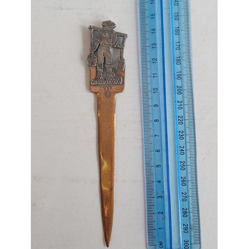 7 - Silver & Copper Letter Opener