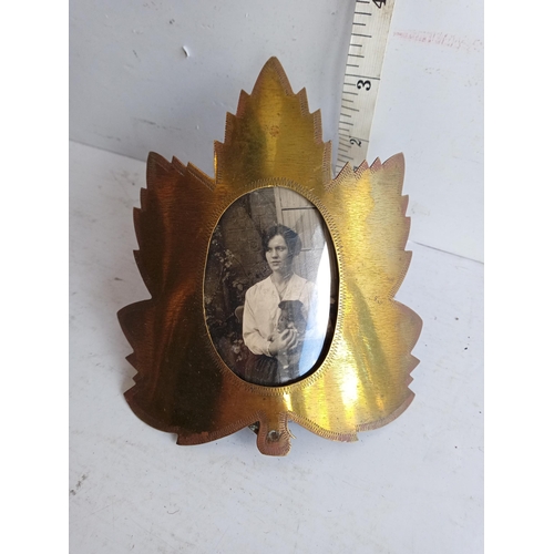 76 - Trench Art Canadian Photo Frame