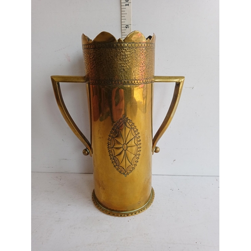 79 - Trench Art Vase with Engraving