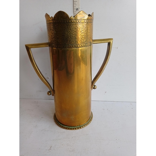 79 - Trench Art Vase with Engraving