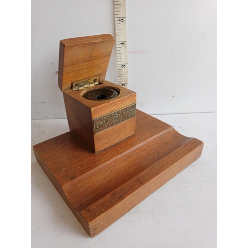 83 - HMS Queen Elizabeth Ink Stand & Pot