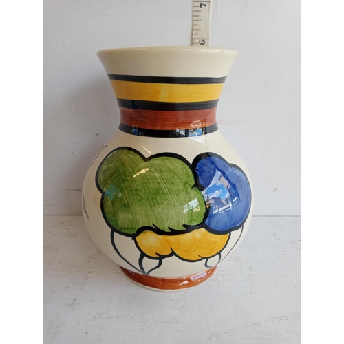 90 - Siltone Pottery Hand Painted Vase, Signed NB