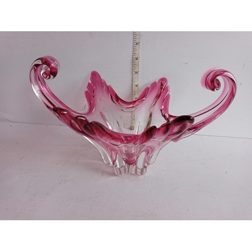 68 - Pink Murano Glass Bowl