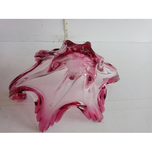 68 - Pink Murano Glass Bowl