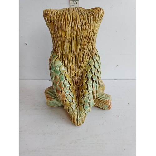 47 - Rare Yare Ware Pottery Owl,( Dragon interest).