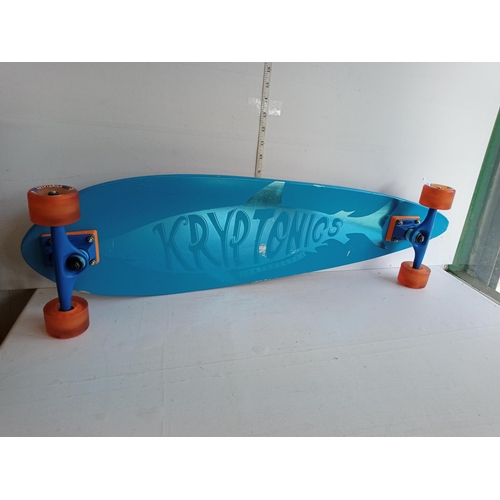 73 - 1980's Kryptonics Skate board with Kryptonic Orange Wheels