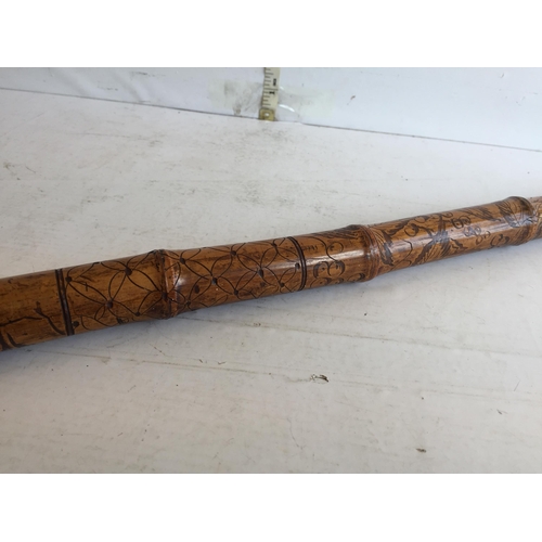 102 - Good Quality Extra Long Bamboo Sword Stick with Decoration