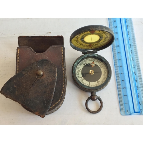 12 - WW1 Marching Compass with Case