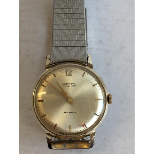 129 - 1950's Ingersol Manual Wind Wrist watch, GWO