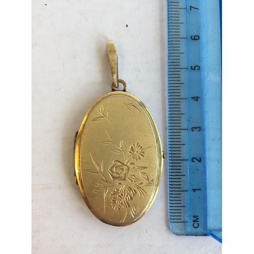 131 - Yellow Metal Locket