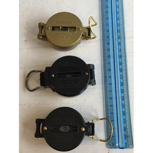 254 - 3 Engineer Directional Compasses