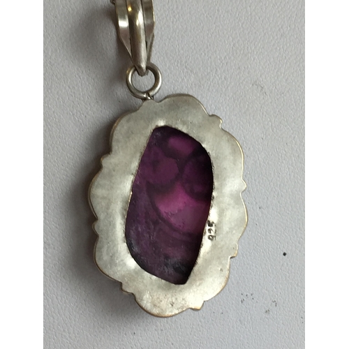 276 - Silver Pendant & Chain