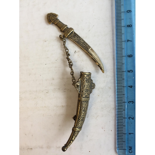 296 - Middle Eastern Brooch in the form of a Dagger