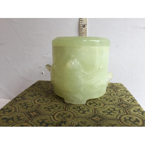 365 - Jade Lidded Pot By Lian yi in Original Fitted case